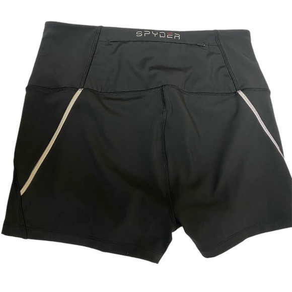 Spyder Active Shorts - Black with White Trim - Picture 1 of 7